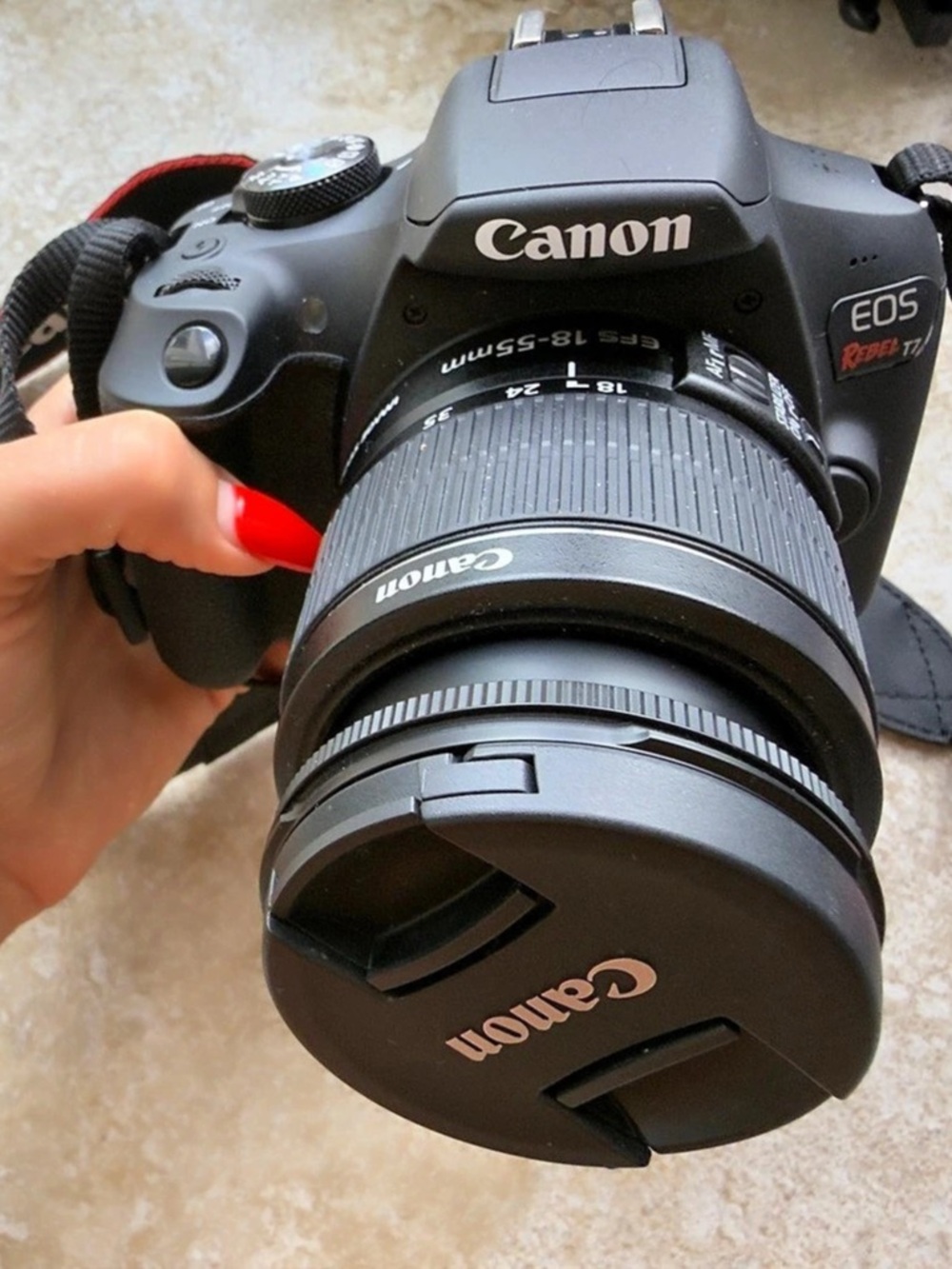 Canon EOS Rebel T7 DSLR Camera with 18-55mm Lens Kit DSLR Camera Black